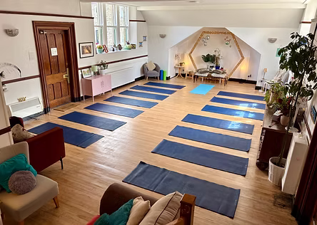 Bright, adaptable space hosting a community session at St Matthew's Wellness Centre