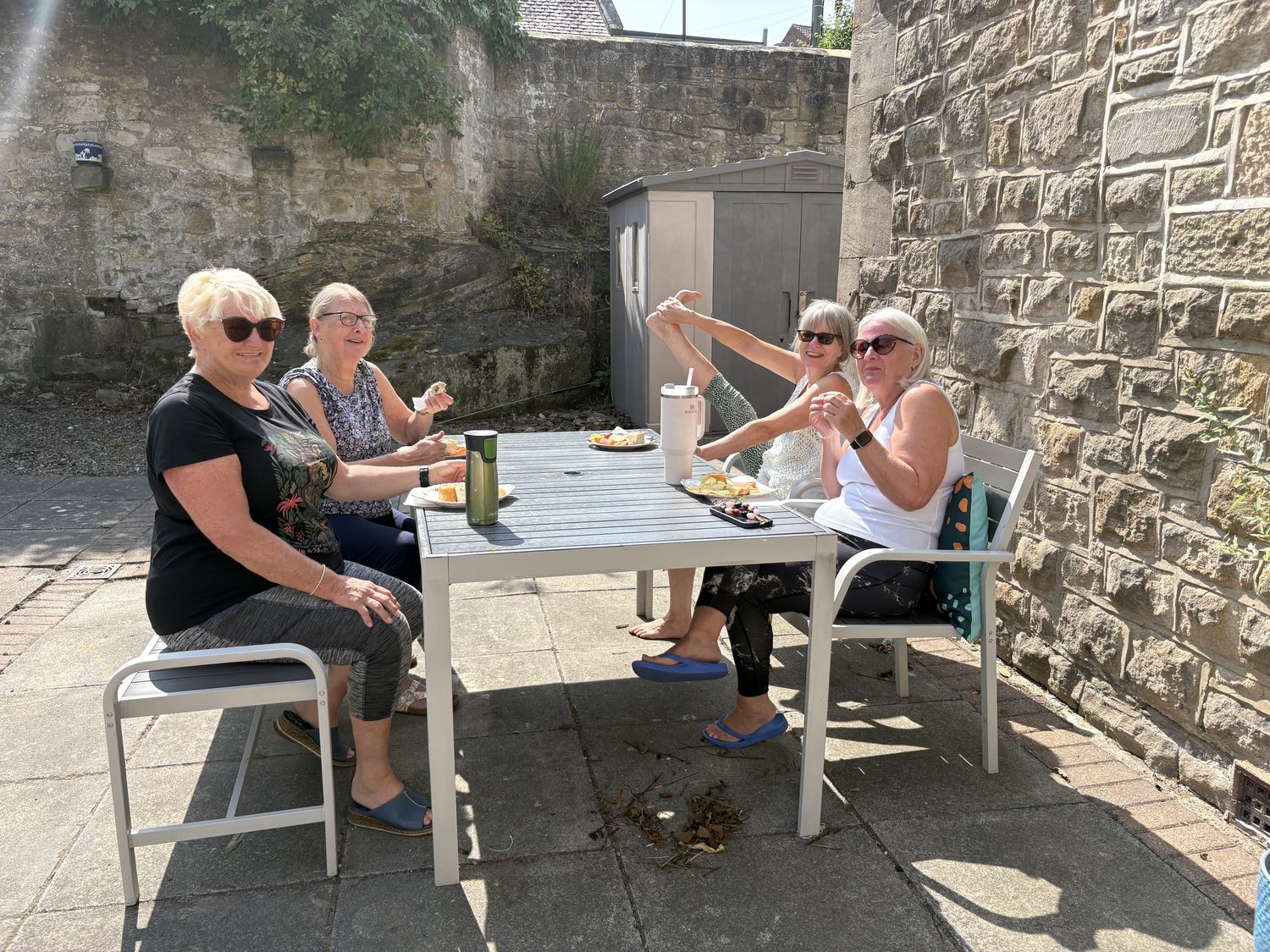 Group enjoying a class in a hireable space at St Matthew's Wellness Centre, Prudhoe